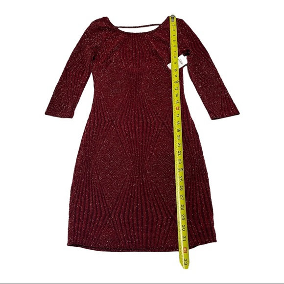 Trixxi Cocktail Dress Maroon Red Cocktail Dress Size S - Picture 6 of 9